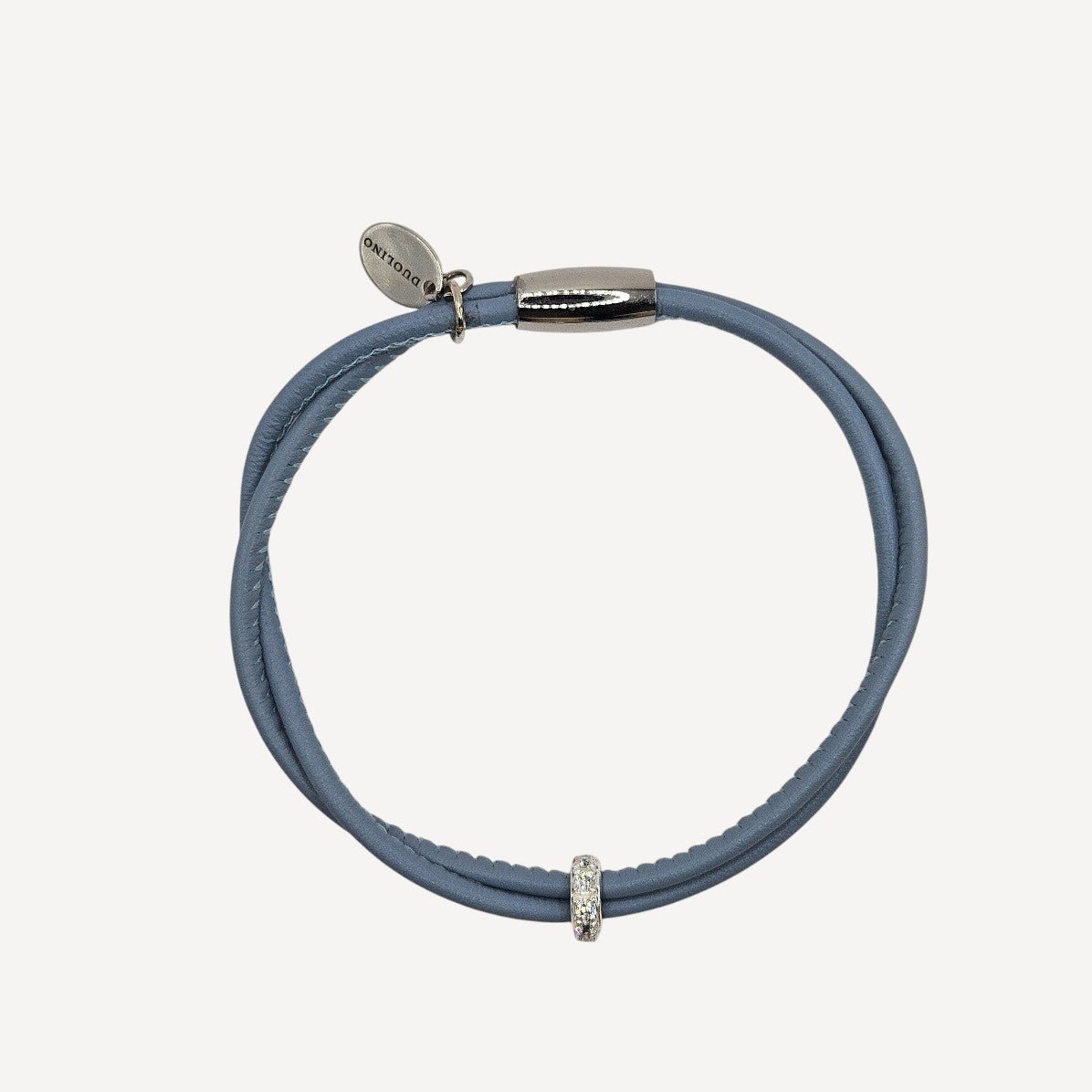 STILVOLLES LEDERARMBAND EVE - ZIRKONIA CHARM - Duolino Design