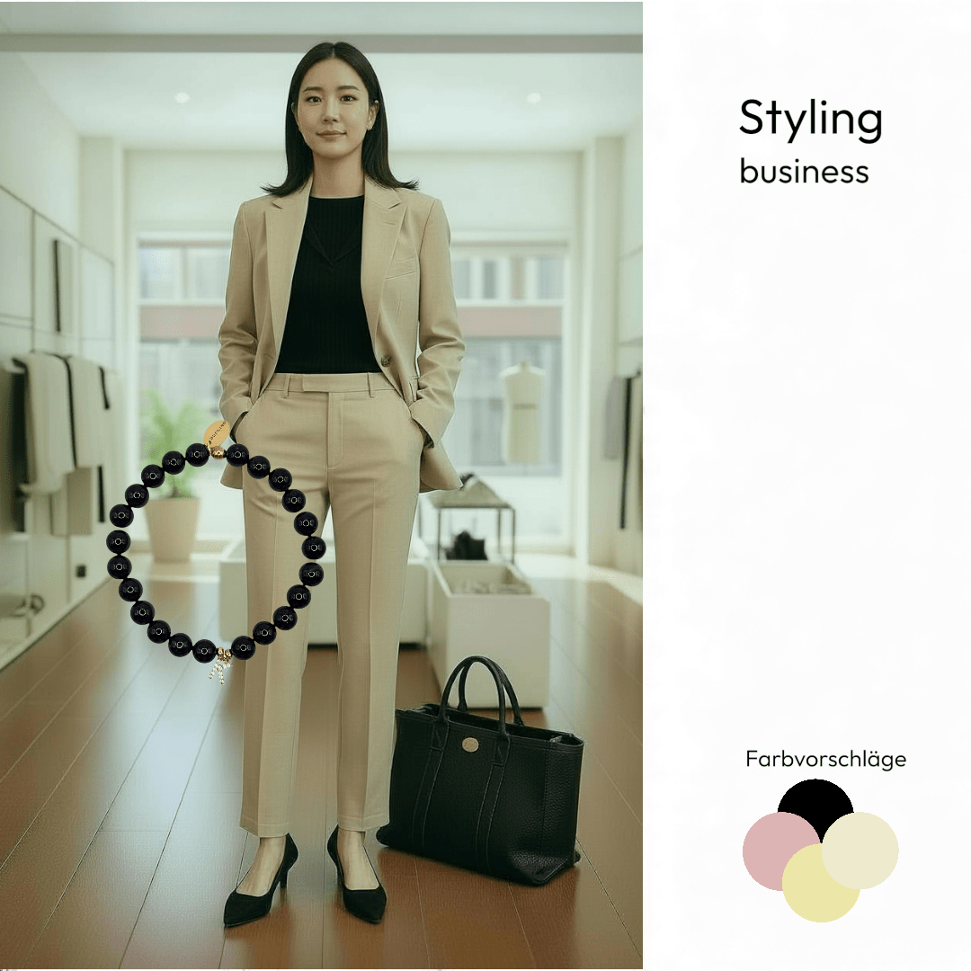 PERLENARMBAND ALINA PERSONALISIERT MIT BUCHSTABENANHÄNGER - Duolino Design