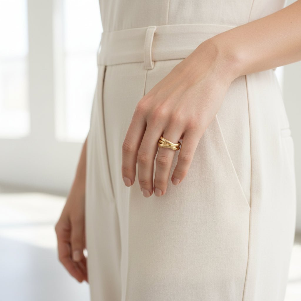 GOLDRING AMALIA von Flor de Menta Jewelry - Duolino Design