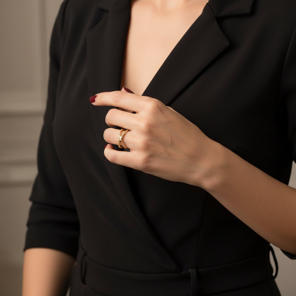 TWIST GOLDRING von Flor de Menta Jewelry - Duolino Design