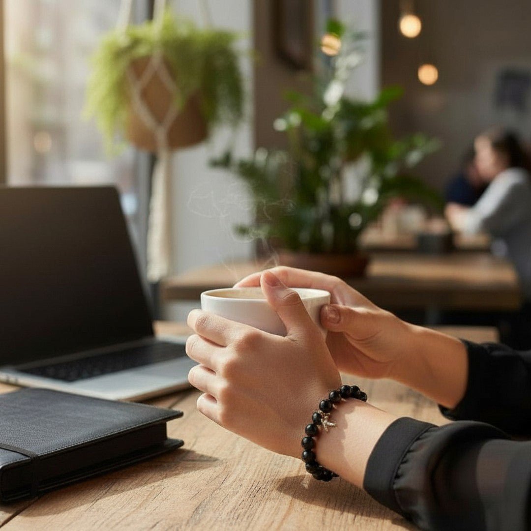 PERLENARMBAND ALINA PERSONALISIERT MIT BUCHSTABENANHÄNGER - Duolino Design