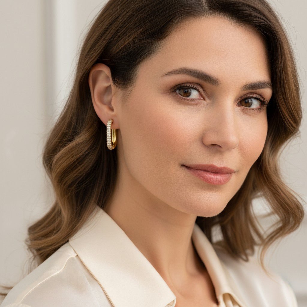 OHRRINGE OVALE VERGOLDET von Gavero - Duolino Design