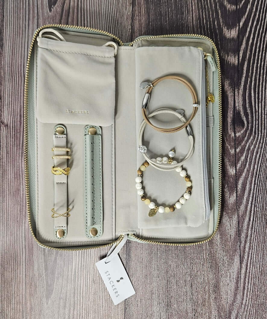SCHMUCKORGANIZER, VON STACKERS IN SALBEI - Duolino Design