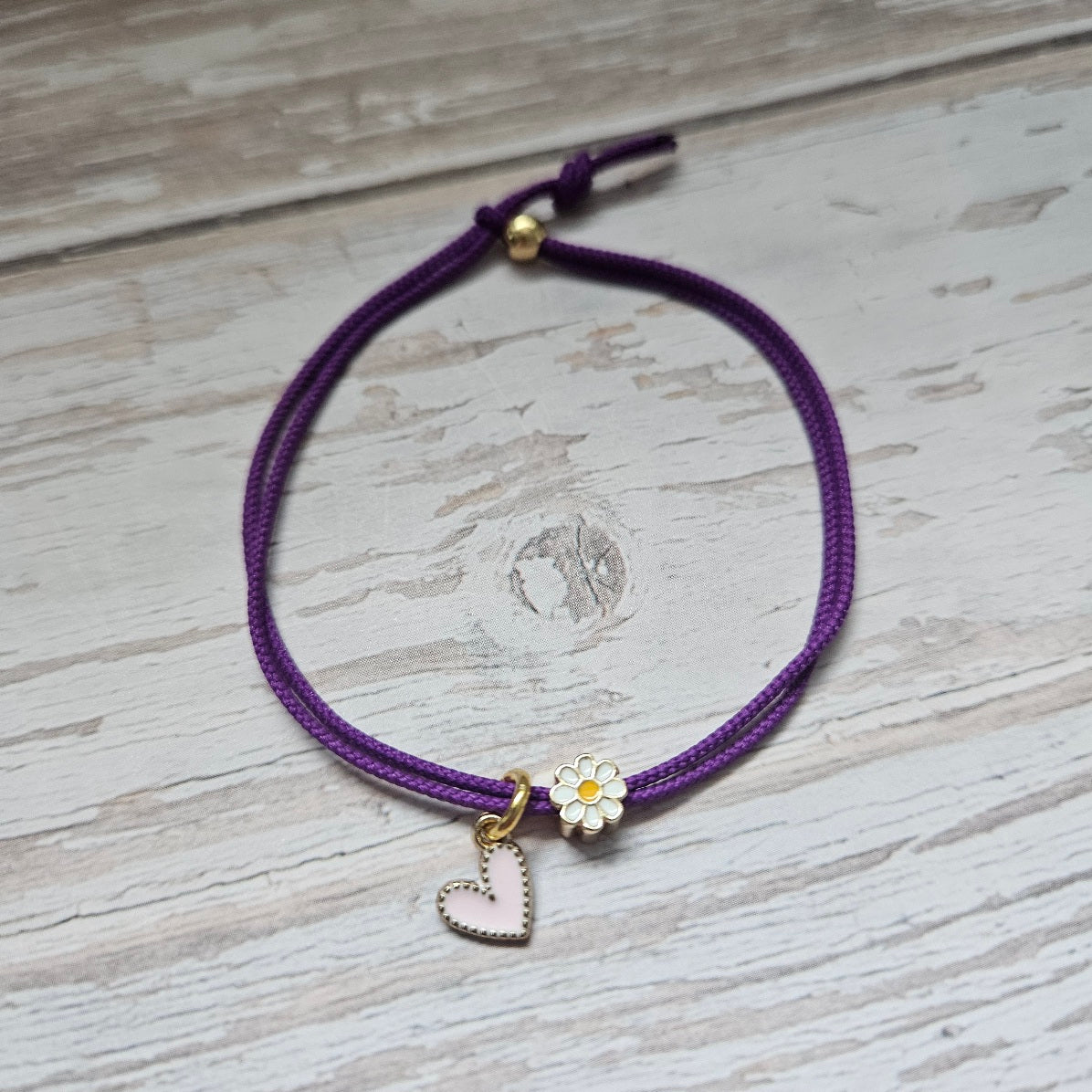 TEXTILKINDERARMBAND EDDA ( LILA) - Duolino Design