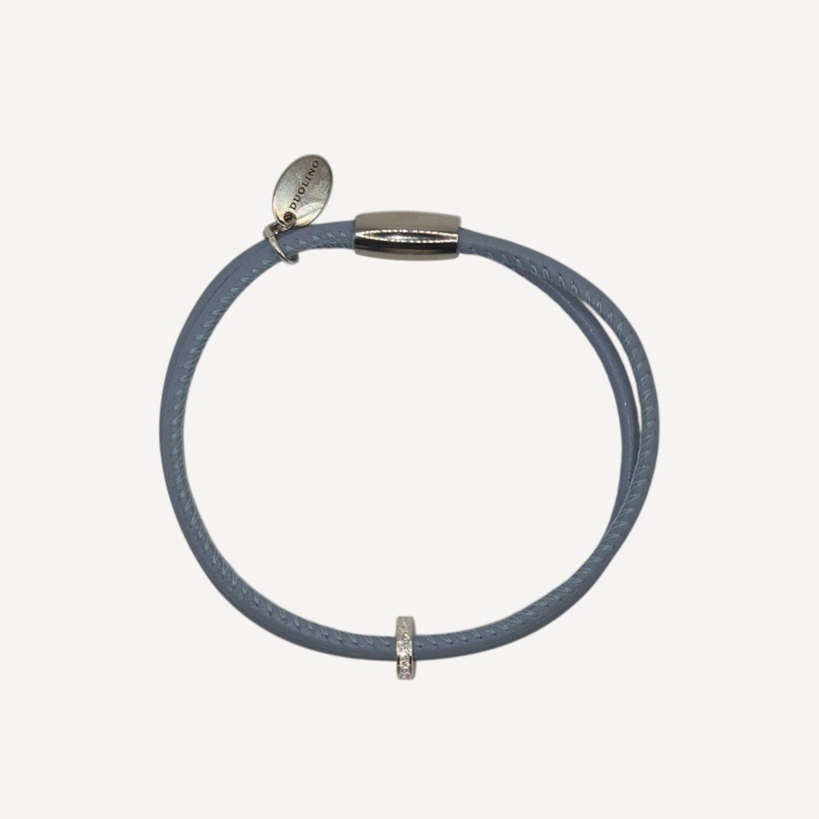 STILVOLLES LEDERARMBAND EVE - ZIRKONIA CHARM - Duolino Design