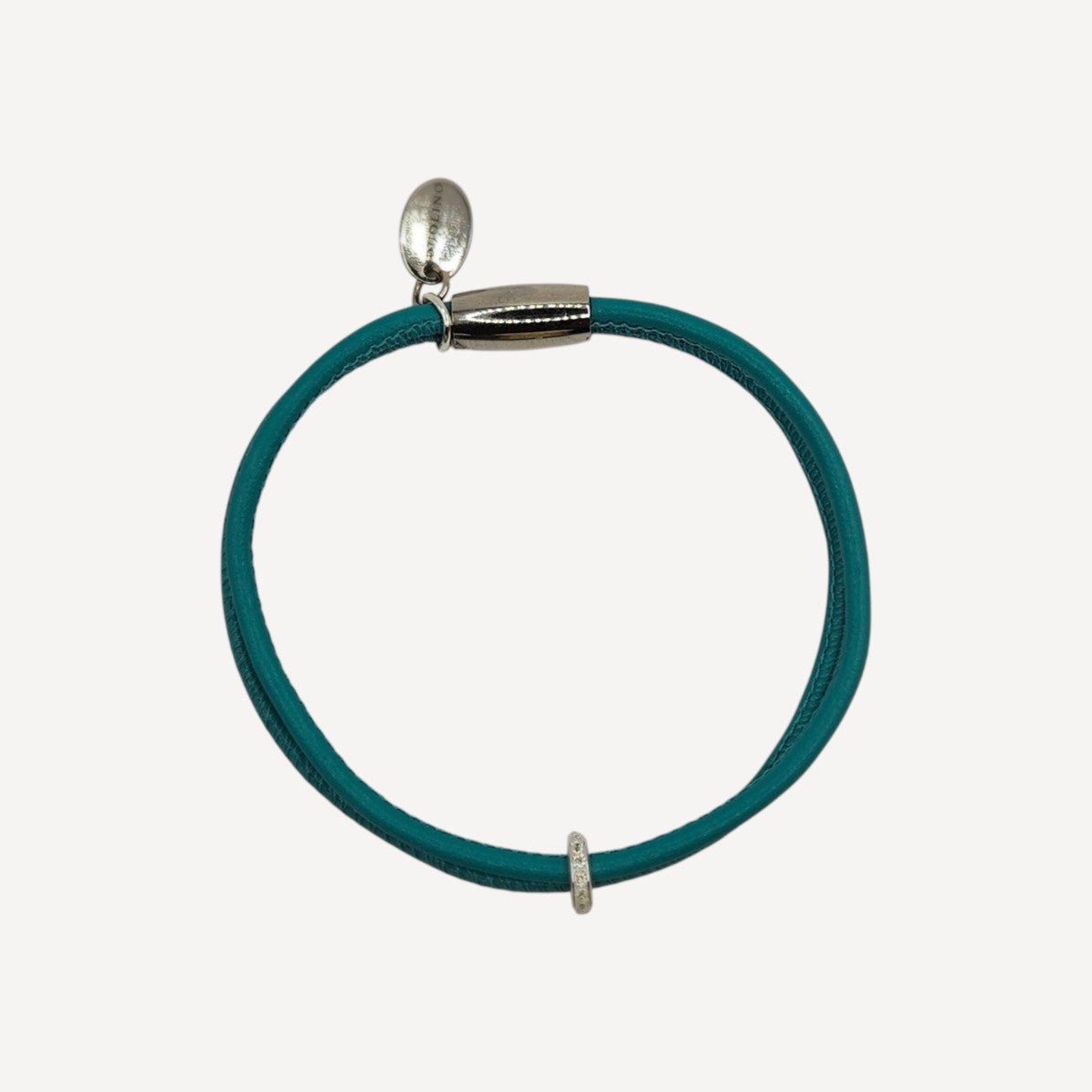 EXQUISITES LEDERARMBAND EMILIA - ZIRKONIA CHARM - Duolino Design